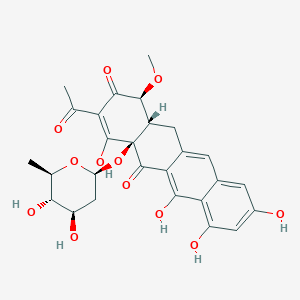 molecular formula C27H28O12 B1206521 Premithramycin A1 
