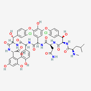 molecular formula C53H52Cl2N8O17 B1206522 Vancomycin aglycon CAS No. 82198-76-3
