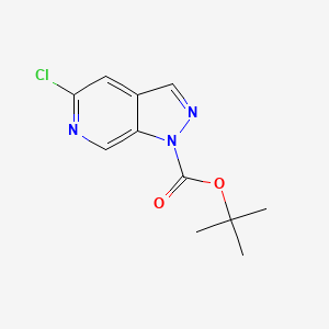 molecular formula C11H12ClN3O2 B12065305 tert-butyl 5-chloro-1H-pyrazolo[3,4-c]pyridine-1-carboxylate 