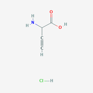 molecular formula C4H6ClNO2 B12065361 2-Aminobut-3-ynoic acid hydrochloride 