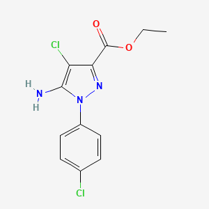 Ethyl 5-amino-4-chloro-1-(4-chlorophenyl)pyrazole-3-carboxylate