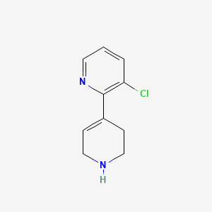 molecular formula C10H11ClN2 B12065533 3-Chloro-2-(1,2,3,6-tetrahydropyridin-4-yl)pyridine 