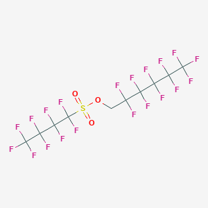 molecular formula C10H2F20O3S B12065548 2,2,3,3,4,4,5,5,6,6,6-Undecafluorohexyl nonafluorobutane-1-sulfonate CAS No. 924894-08-6