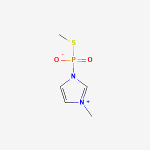 molecular formula C5H9N2O2PS B1206558 1-Methyl-S-(3-methylthiophosphoryl)imidazolium CAS No. 70951-04-1