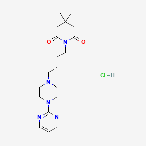 molecular formula C19H30ClN5O2 B1206559 Gepirone hydrochloride CAS No. 83928-66-9