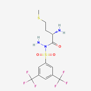 L-Methionine, N-[[3,5-bis(trifluoromethyl)phenyl]sulfonyl]-, hydrazide