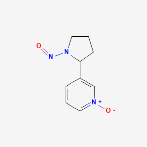 molecular formula C9H11N3O2 B1206567 3-(1-Nitrosopyrrolidin-2-yl)-1-oxidopyridin-1-ium CAS No. 78246-24-9