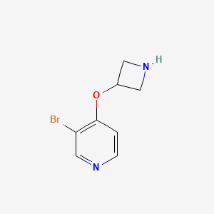 molecular formula C8H9BrN2O B12065690 4-(Azetidin-3-yloxy)-3-bromopyridine 