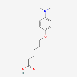 molecular formula C14H21NO3 B12065694 Hexanoic acid, 6-[4-(dimethylamino)phenoxy]- 