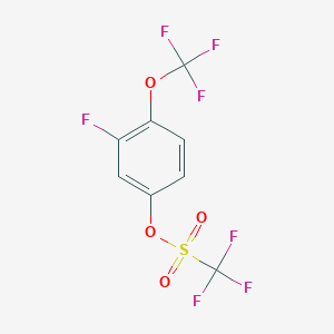 Methanesulfonic acid, 1,1,1-trifluoro-, 3-fluoro-4-(trifluoromethoxy)phenyl ester