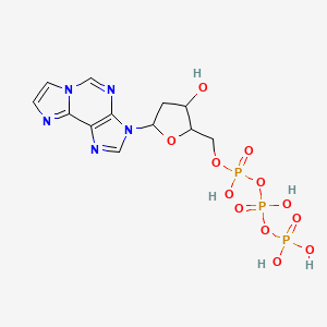 [Hydroxy-[(3-hydroxy-5-imidazo[2,1-f]purin-3-yloxolan-2-yl)methoxy]phosphoryl] phosphono hydrogen phosphate