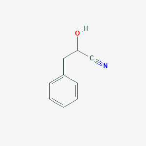 molecular formula C9H9NO B1206578 2-Hydroxy-3-phenylpropanenitrile CAS No. 50353-47-4