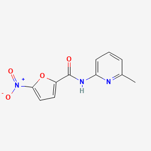 molecular formula C11H9N3O4 B1206579 N-(6-methyl-2-pyridinyl)-5-nitro-2-furancarboxamide 