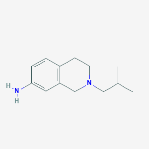 molecular formula C13H20N2 B12065831 2-Isobutyl-1,2,3,4-tetrahydro-isoquinolin-7-ylamine 