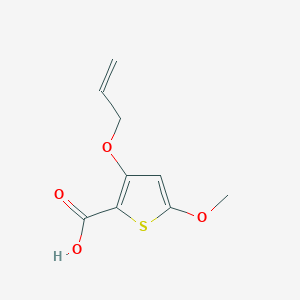 molecular formula C9H10O4S B12065852 3-(Allyloxy)-5-methoxythiophene-2-carboxylic acid 