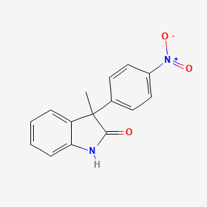 molecular formula C15H12N2O3 B12065855 3-Methyl-3-(4-nitrophenyl)indolin-2-one 