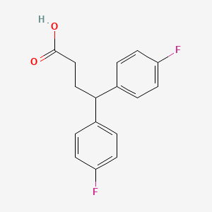 molecular formula C16H14F2O2 B1206586 4,4-Bis(4-fluorophenyl)butyric acid CAS No. 20662-52-6