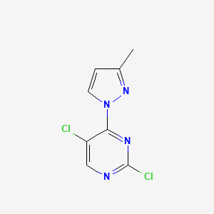 2,5-Dichloro-4-(3-methyl-1H-pyrazol-1-yl)pyrimidine