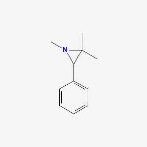 molecular formula C11H15N B12065943 1,2,2-Trimethyl-3-phenylaziridine 