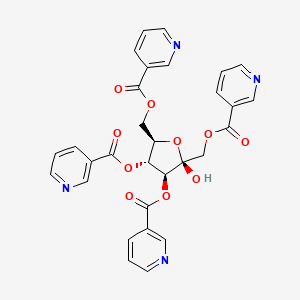 molecular formula C30H24N4O10 B1206602 Nicofuranose CAS No. 12041-87-1
