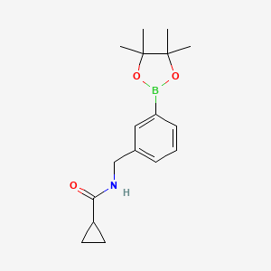 N-(3-(4,4,5,5-tetramethyl-1,3,2-dioxaborolan-2-yl)benzyl)cyclopropanecarboxamide