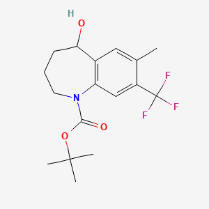 Tert-butyl 5-hydroxy-7-methyl-8-(trifluoromethyl)-2,3,4,5-tetrahydro-1-benzazepine-1-carboxylate