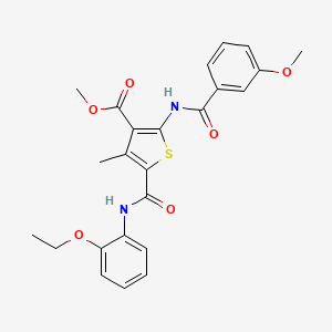 Methyl 5-((2-ethoxyphenyl)carbamoyl)-2-(3-methoxybenzamido)-4-methylthiophene-3-carboxylate