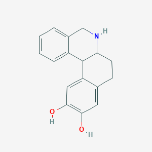 molecular formula C17H17NO2 B1206605 5,6,6a,7,8,12b-Hexahydrobenzo[a]phenanthridine-10,11-diol 