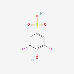 molecular formula C6H4I2O4S B1206607 Sozoiodolic acid CAS No. 554-71-2
