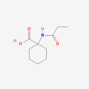 molecular formula C10H17NO3 B12066096 1-Propanamidocyclohexane-1-carboxylic acid 