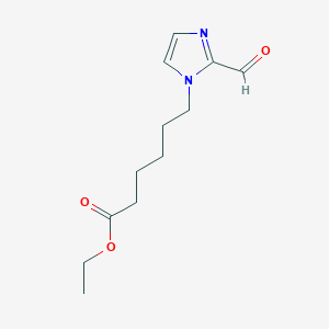 molecular formula C12H18N2O3 B12066118 1-(5-Ethoxycarbonylpentyl)-imidazole-2-carboxaldehyde 