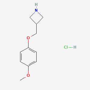 molecular formula C11H16ClNO2 B12066141 3-(4-Methoxy-phenoxymethyl)-azetidine hydrochloride 