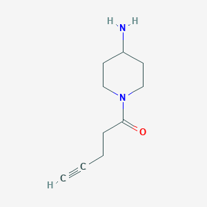 1-(4-Aminopiperidin-1-yl)pent-4-yn-1-one