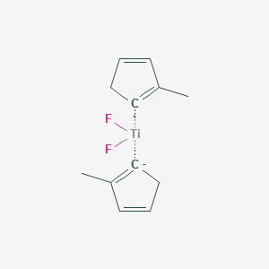 molecular formula C12H14F2Ti-2 B12066264 Difluorotitanium;2-methylcyclopenta-1,3-diene 