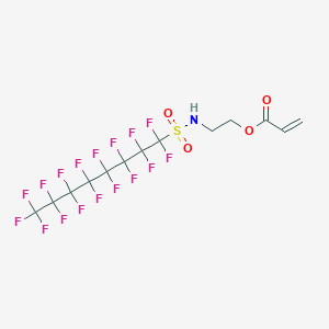 molecular formula C13H8F17NO4S B12066270 2-Propenoic acid, 2-[[(heptadecafluorooctyl)sulfonyl]amino]ethyl ester CAS No. 60194-47-0