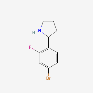 2-(4-Bromo-2-fluorophenyl)pyrrolidine