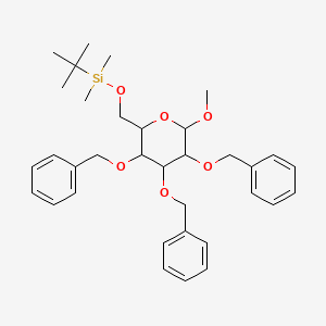 Methyl 2,3,4-tri-O-benzyl-6-O-tert-butyldimethylsilyl-alpha-D-mannopyranoside