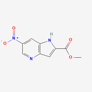 Methyl 6-nitro-1H-pyrrolo[3,2-b]pyridine-2-carboxylate