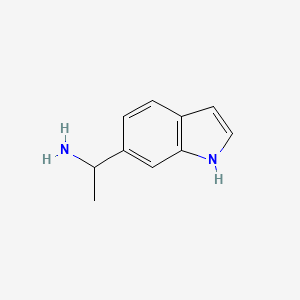 molecular formula C10H12N2 B12066339 1-(1H-indol-6-yl)ethan-1-amine 