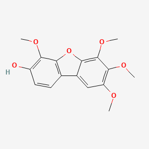molecular formula C16H16O6 B1206634 β-棉花呋喃 CAS No. 161748-46-5
