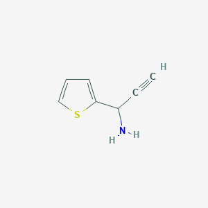 molecular formula C7H7NS B12066351 1-(Thiophen-2-yl)prop-2-yn-1-amine 