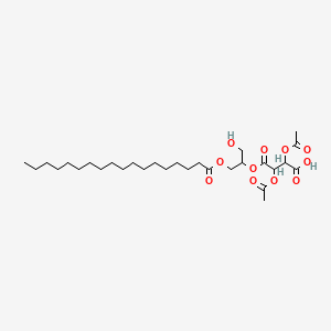 2,3-Bis(acetyloxy)-4-{[1-hydroxy-3-(octadecanoyloxy)propan-2-yl]oxy}-4-oxobutanoic acid