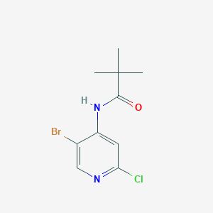 N-(5-Bromo-2-chloro-pyridin-4-yl)-2,2-dimethyl-propionamide