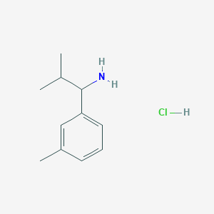 molecular formula C11H18ClN B12066433 2-Methyl-1-(3-methylphenyl)propan-1-amine hydrochloride 