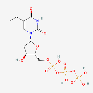 molecular formula C11H19N2O14P3 B1206645 5-Ethyl-2'-deoxyuridine triphosphate CAS No. 64406-41-3