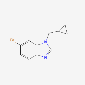 6-Bromo-1-(cyclopropylmethyl)-1H-benzo[d]imidazole