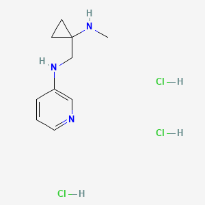 N-[[1-(methylamino)cyclopropyl]methyl]pyridine-3-amine trihydrochloride