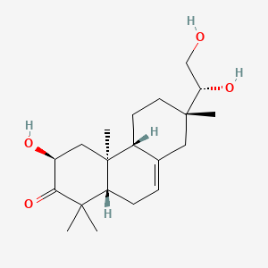 molecular formula C20H32O4 B1206656 Fumotoshidin A CAS No. 89354-44-9