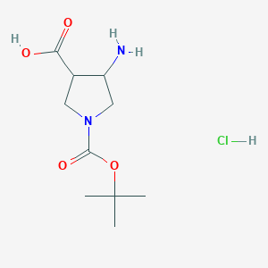 trans-4-Amino-1-(tert-butoxycarbonyl)pyrrolidine-3-carboxylic acid hydrochloride