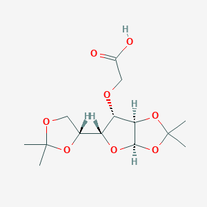 2-[[(3aR,5R,6S,6aR)-5-[(4R)-2,2-dimethyl-1,3-dioxolan-4-yl]-2,2-dimethyl-3a,5,6,6a-tetrahydrofuro[2,3-d][1,3]dioxol-6-yl]oxy]acetic acid